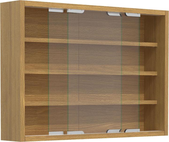 Immagine prodotto VCM Holz Glas Hängevitrine Wandvitrine Sammel Deko Sammler Vitrine Agisa M (57 x 10 x 40 cm)