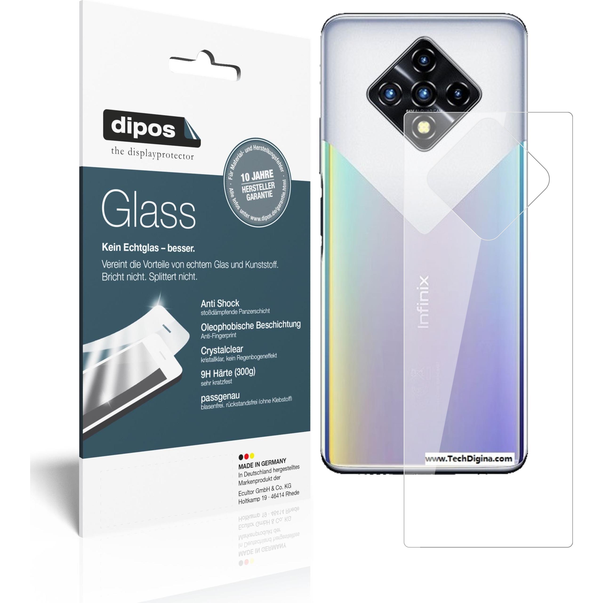 Dipos Displayschutz Anti-Shock (2 Stück, Infinix Zero 8), Smartphone Schutzfolie, Transparent