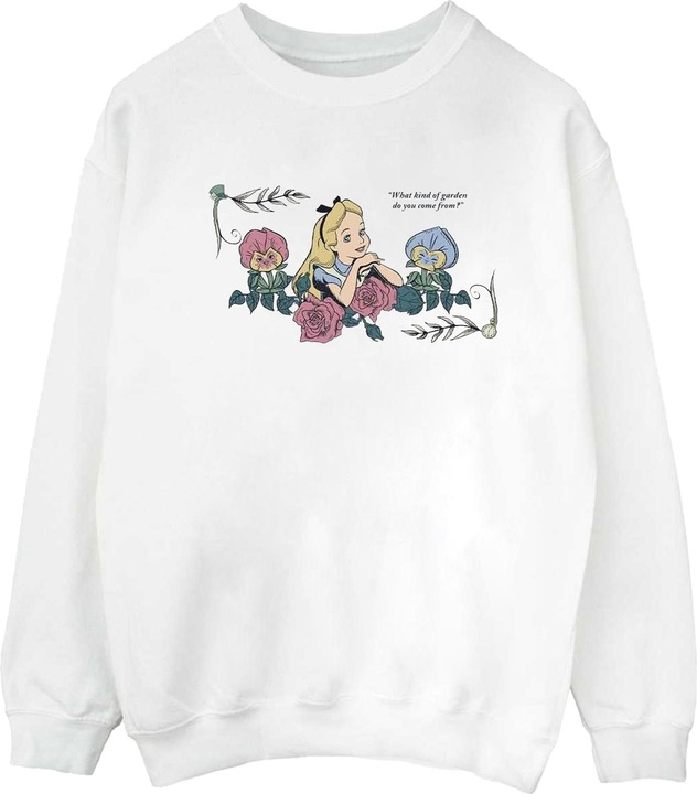 Immagine prodotto Disney Donna/Ladies Felpa Alice In Wonderland What Kind Of Garden (M)