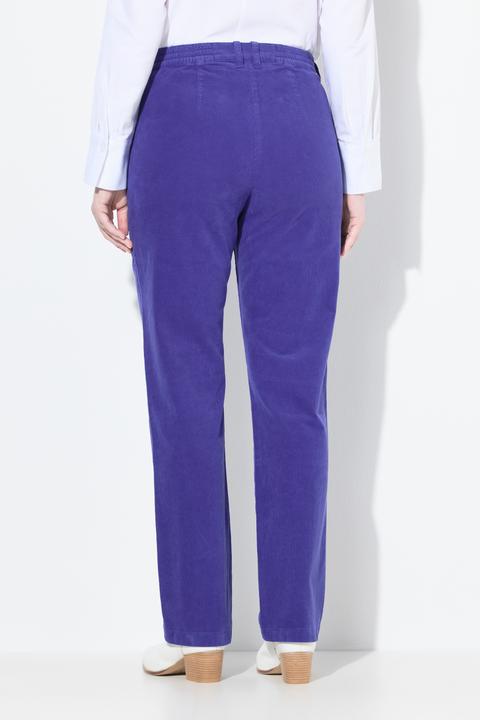 Produktbild Ulla Popken Cordhose Mony, Komfortbund, Reissverschlusstaschen (62)