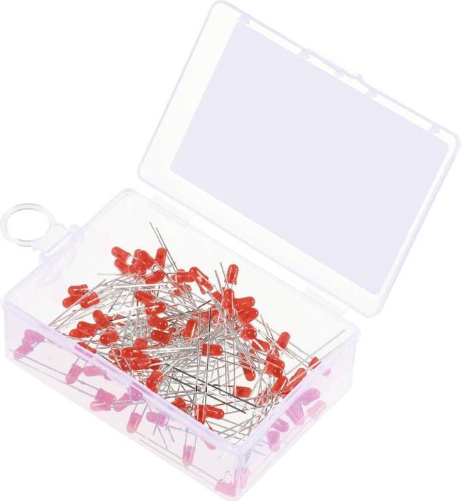 Actual product image Tru Components LED wired Red Round Diffuse 330 mcd 30 ° 20 mA 1.8 V, 2.4 V