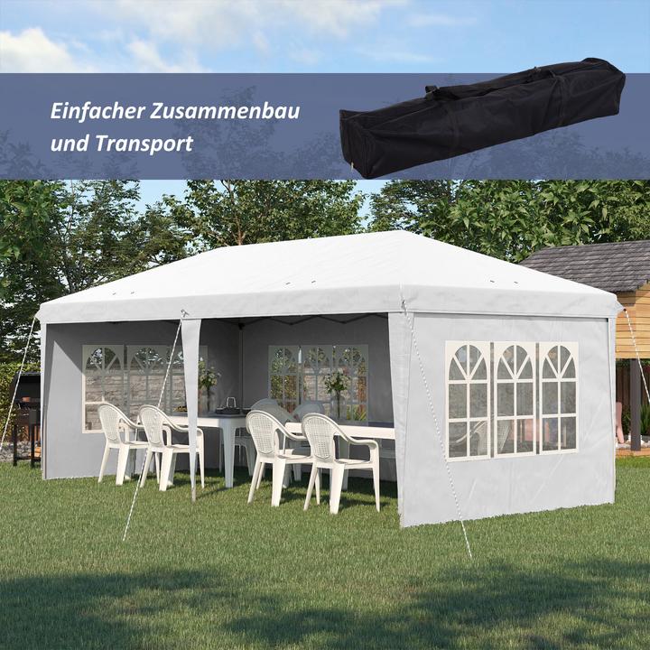 Actual product image Outsunny Folding pavilion with side walls (585 cm, 295 cm)