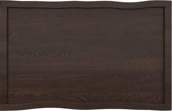 Produktbild VidaXL Tischplatte 100x60x4 cm Massivholz Eiche Behandelt (100 x 60 x 4 cm)