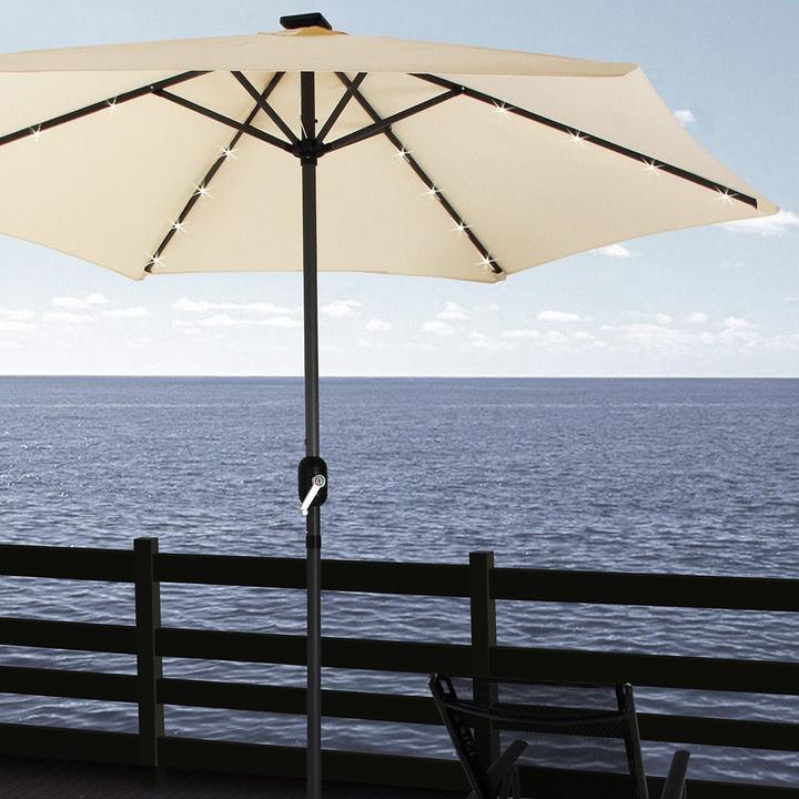 Produktbild Kingsleeve LED Sonnenschirm 270cm (2.70 m)
