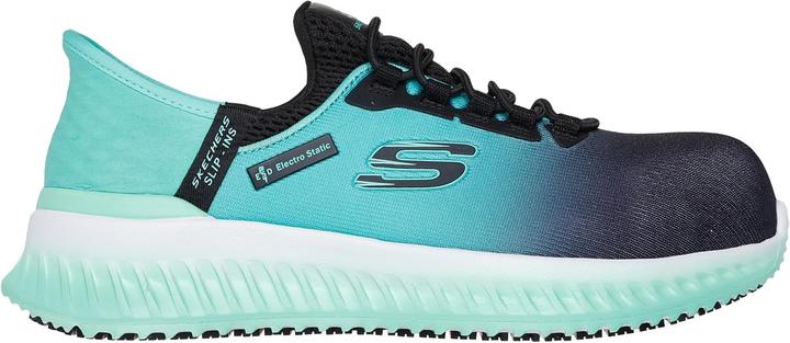 Produktbild Skechers S1 Work Slip-Ins teal Sicherheitshalbschuh (S1, 41)