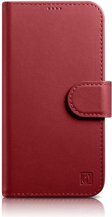 Produktbild iCarer Wallet Case 2 in1 Cover iPhone 14 Plus Anti-RFID Leder Flip Cover Rot (WMI14220727-RD) (Apple iPhone 14 Plus)