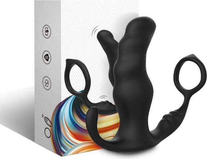 Produktbild Armony Knight Vibrator Anal Prostata & Ring Fernbedienung Schwarz