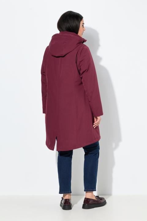 Produktbild Ulla Popken HYPRAR Funktionsjacke, wasserabweisend, verstellbare Kapuze (54)