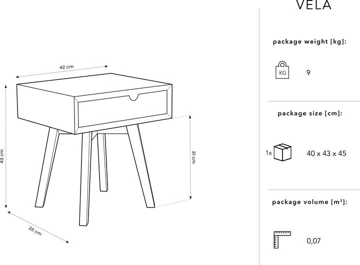 Actual product image Micadoni Vela (43 x 35 x 42 cm)