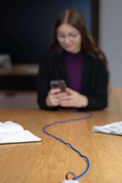 Actual product image Troika SPEEDY XL Ladekabel High-Speed, blau (2 m, USB 2.0, 100 W)