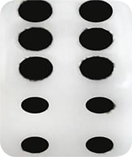 Actual product image Star Piercing Cube white (without brass, Plastic)