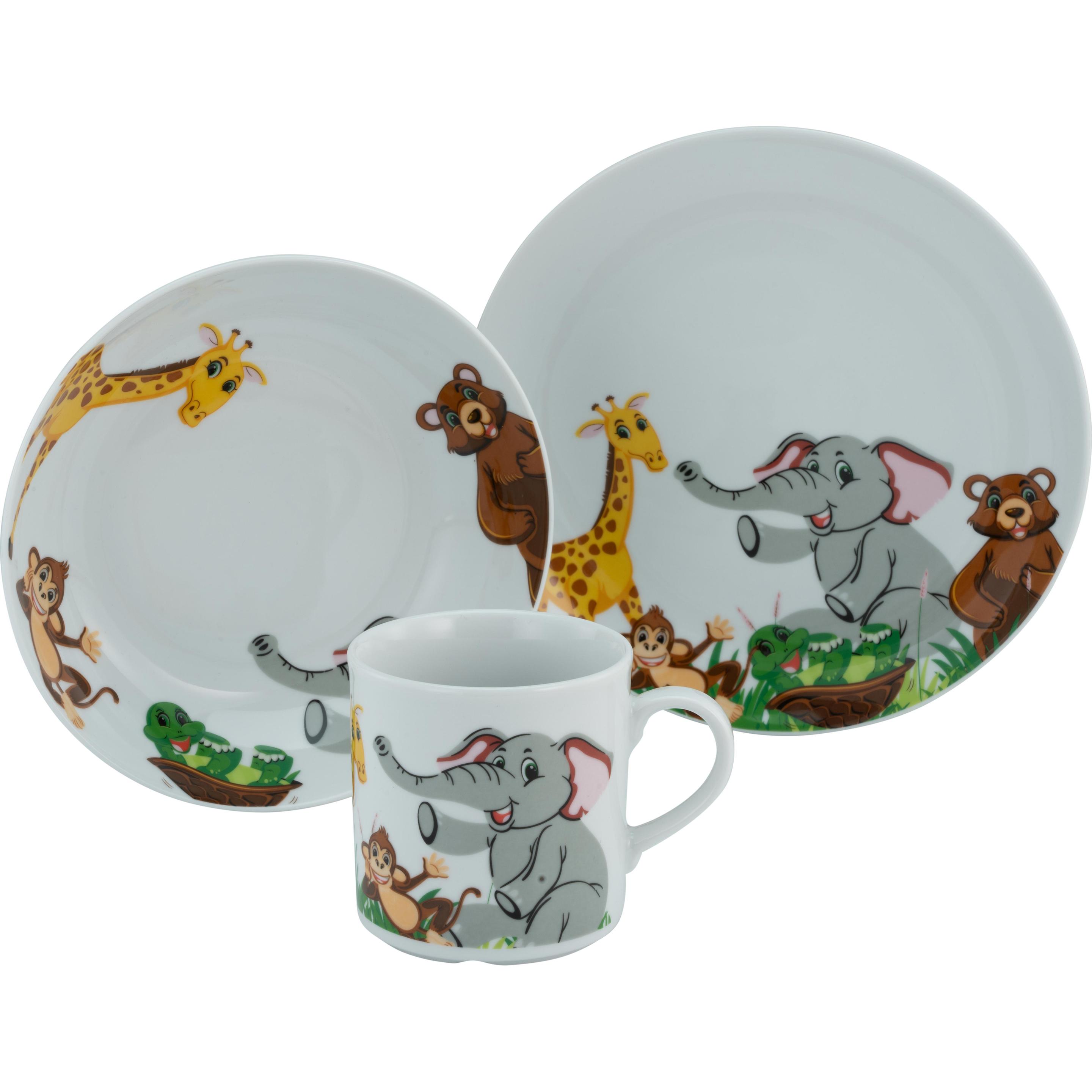 CreaTable, Kindergeschirr + Kinderbesteck, Zoo