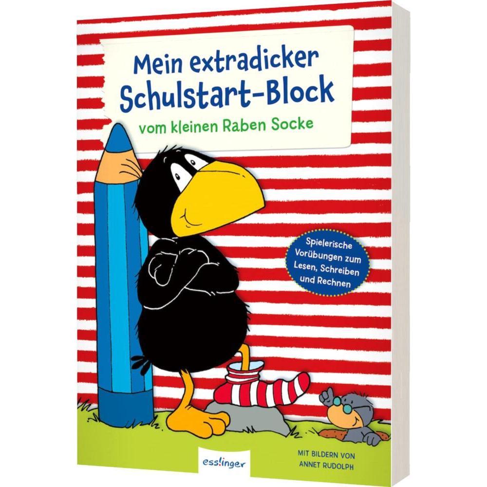 Der kleine Rabe Socke: Mein extradicker Schulstart-Block, Kinderbücher von Dorothee Kühne-Zürn, Nele Moost