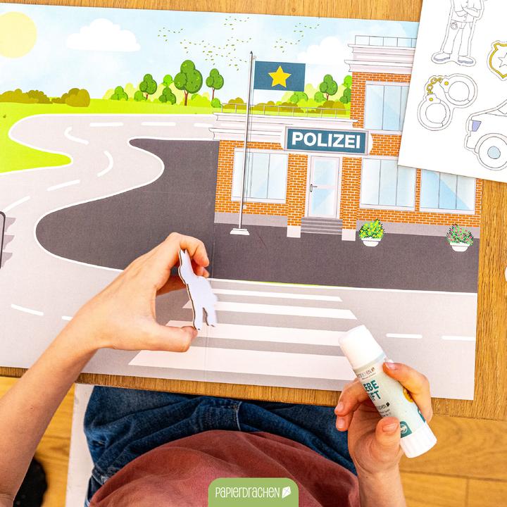 Actual product image Papierdrachen Bastelbox - Abenteuer & Berufe - Set 2