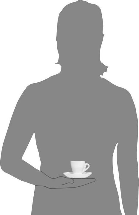 Immagine prodotto Sänger Geschirr Set di tazze per espresso Florence con piattini, set di 12 pezzi in porcellana (12 Pezzo/i)
