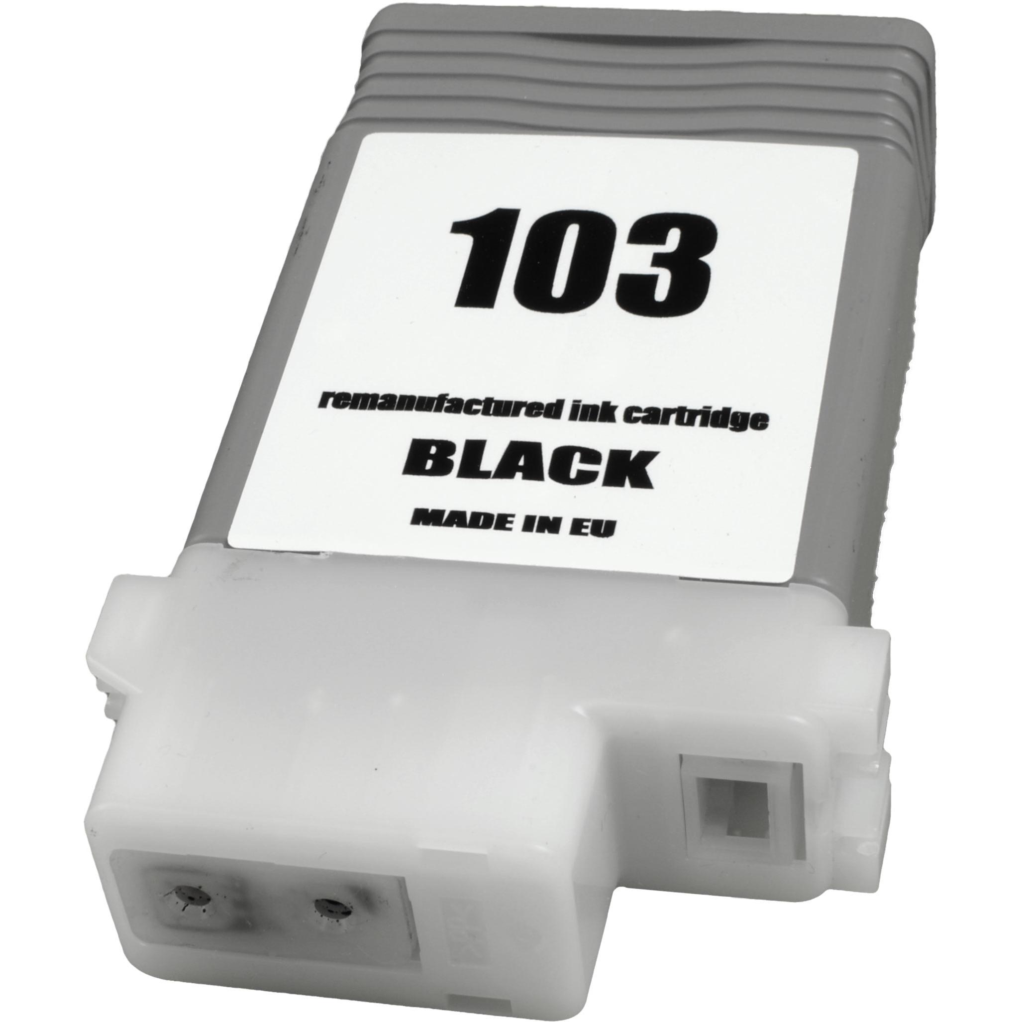 Ampertec, Druckerpatrone, Tinte ersetzt Canon PFI-103BK 2212B001 schwarz (BK)