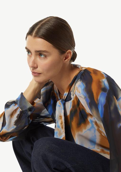 Produktbild Comma Bluse Gemusterte Schluppenbluse aus Chiffon (32)