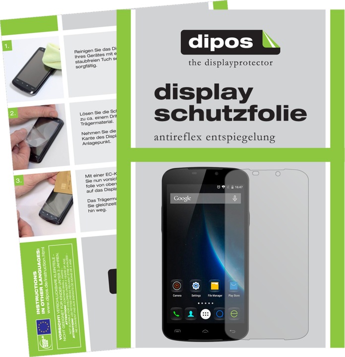 Produktbild Dipos Displayschutzfolie Antireflex (2 Stück, Doogee X6 Pro)