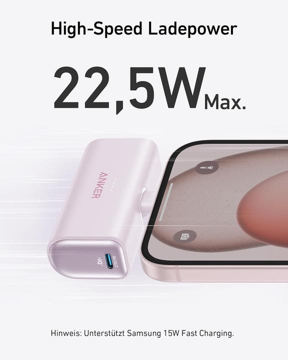 Produktbild Anker Nano Powerbank 5000mAh mit USB-C (5000 mAh, 22.50 W)