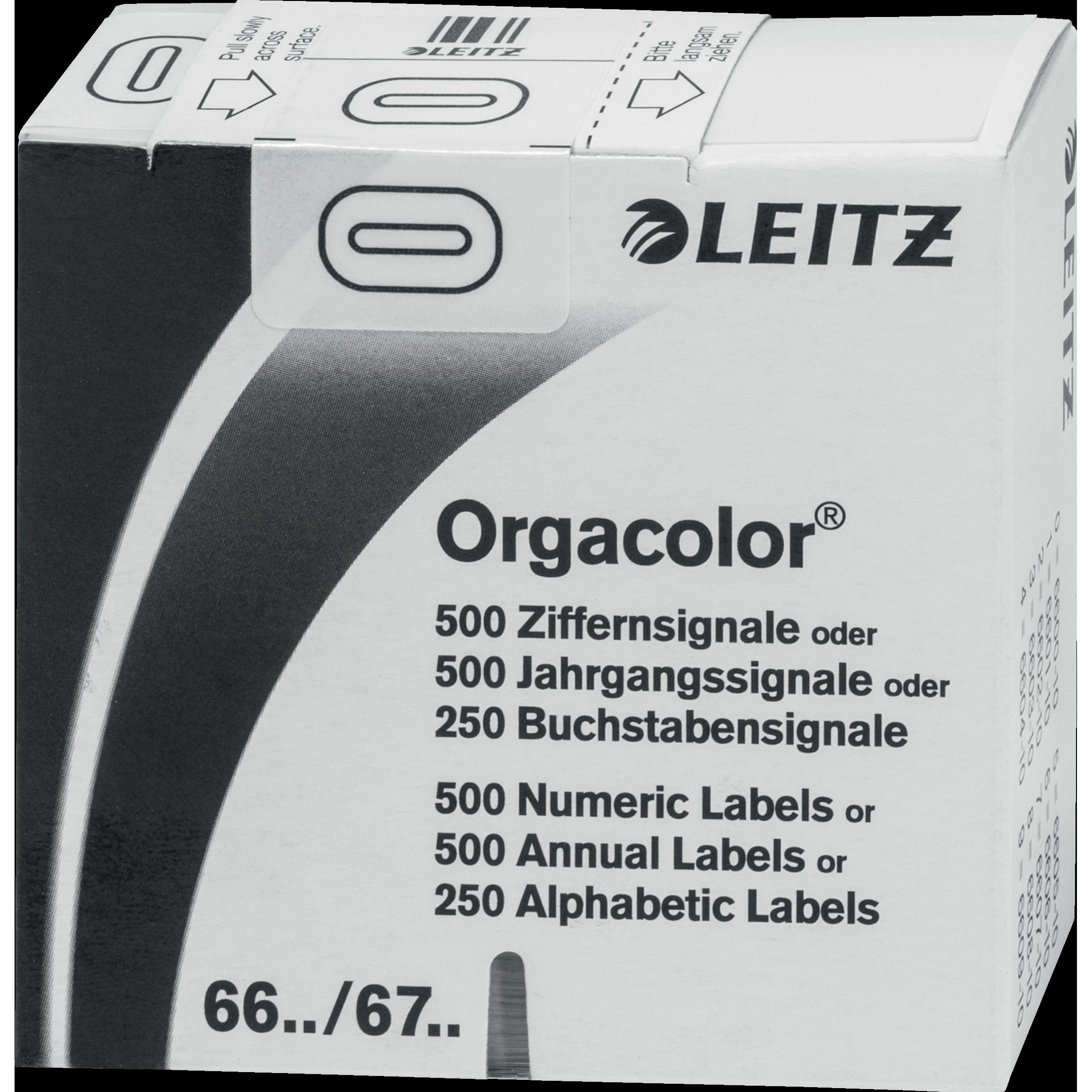 Leitz, Ordner Zubehör, Orgacolor Weiss