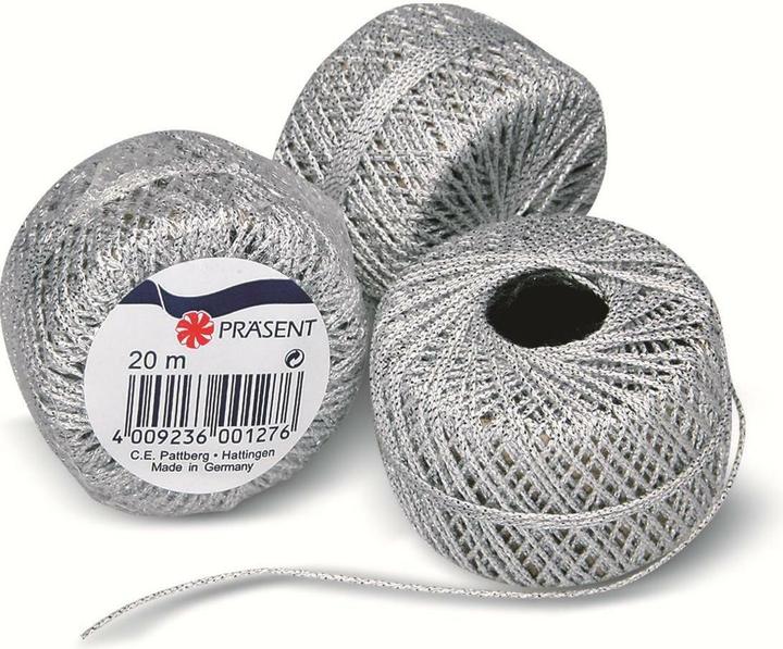 Produktbild Pattberg Geschenkband Präsent Wolga silber, dünne Kordel (Geschenkband, 1 x)