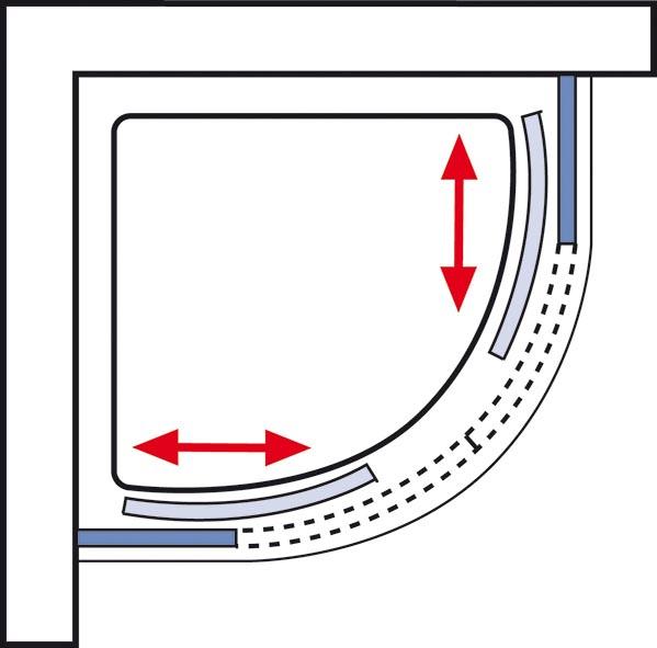 Actual product image Schulte Sunny (90 cm, 90 cm, 190 cm)