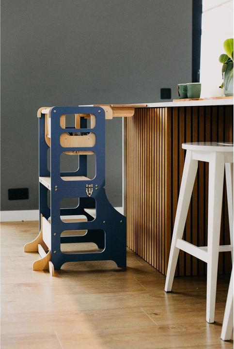 Image du produit Duck Woodworks klappbarer Lernturm und Hochstuhl