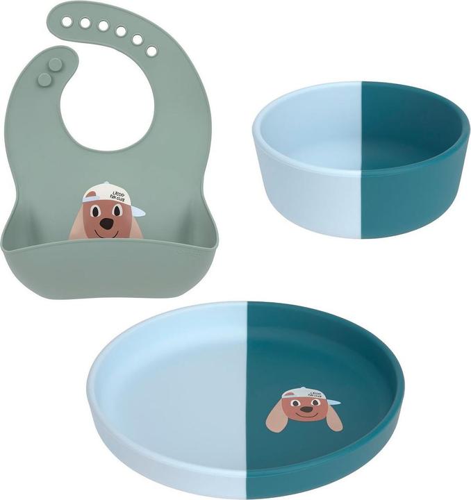 Produktbild Lässig 3-tlg Esslern-Set Silikon - Teller + Schale