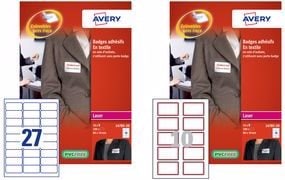 Actual product image Avery Name labels