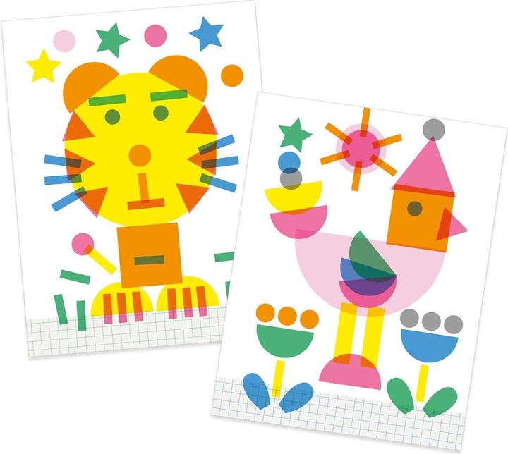 Image du produit Djeco Pochoirs de peinture timbres