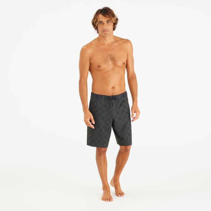 Immagine prodotto Olaian Boardshorts Herren lang Morpho Checky 20" schwarz (40)
