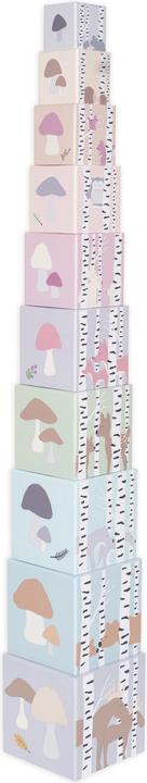 Actual product image Jabadabado Stacking toy dice: forest 1-10