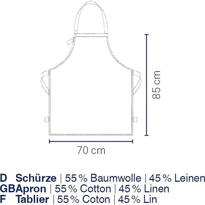 Actual product image Kela Apron Puro nature (M, S)