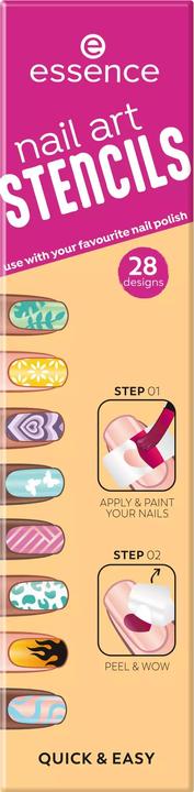 Produktbild essence Nagellack Nail Art Stencils (Nagellacktrockner, Weiss)