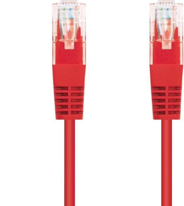 Actual product image C-Tech patchcord Cat5e cable, UTP, red, 0.25m (UTP, CAT5e, 0.25 m)