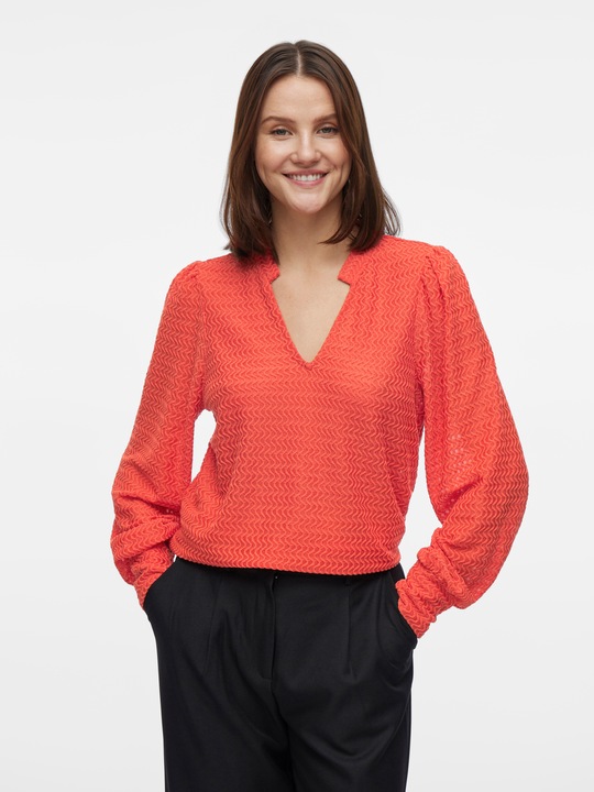 Actual product image Vila V-neck top with long sleeves (M)