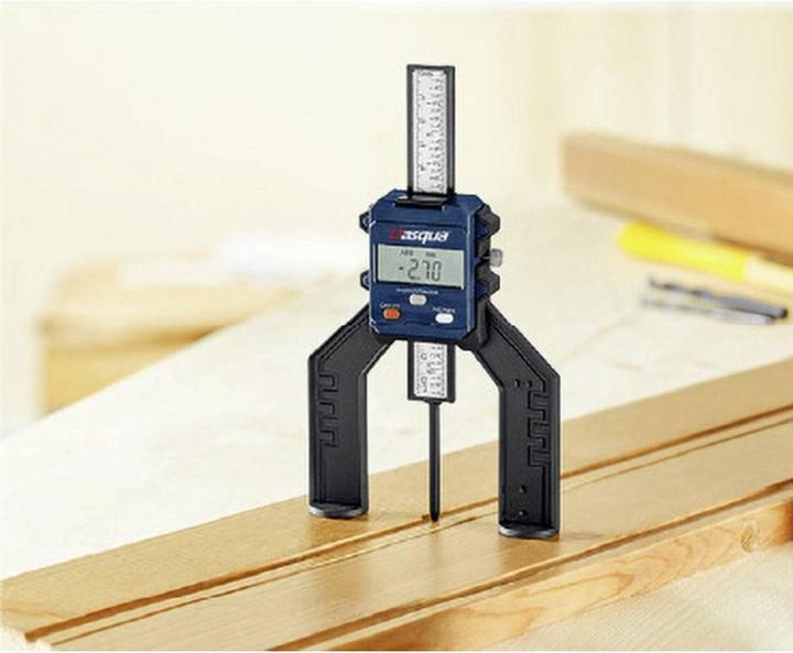 Image du produit Dasqua 2605-0015 Jauge de profondeur numérique avec aimant Plage de mesure : 0-80 mm, résolution