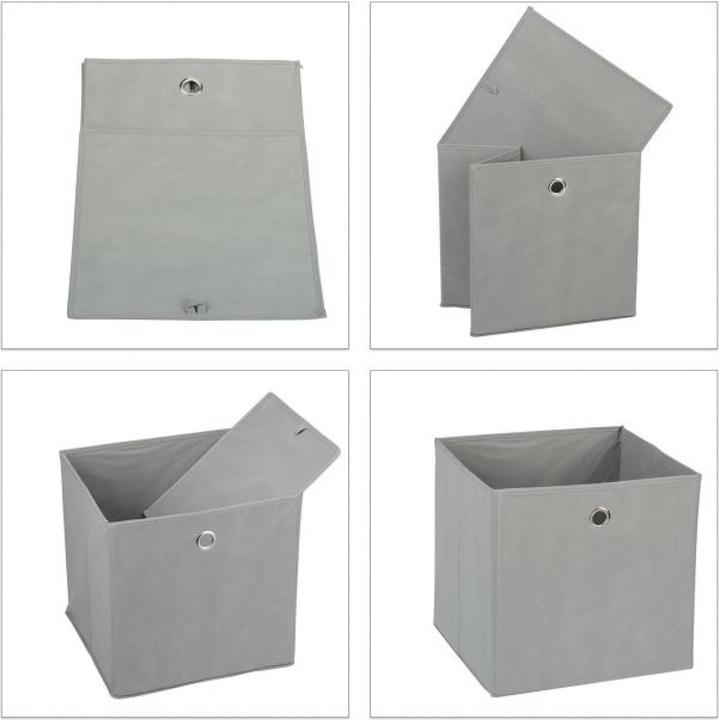Produktbild Relaxdays 4x Aufbewahrungsbox (30 x 30 x 30 cm, 26 l)