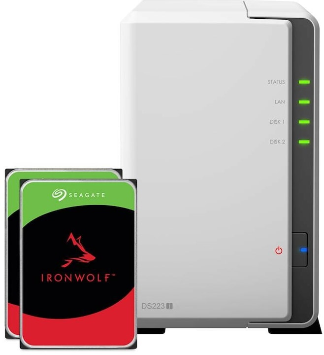 Immagine prodotto Synology DS223j (2 x 2 TB, Seagate Ironwolf)