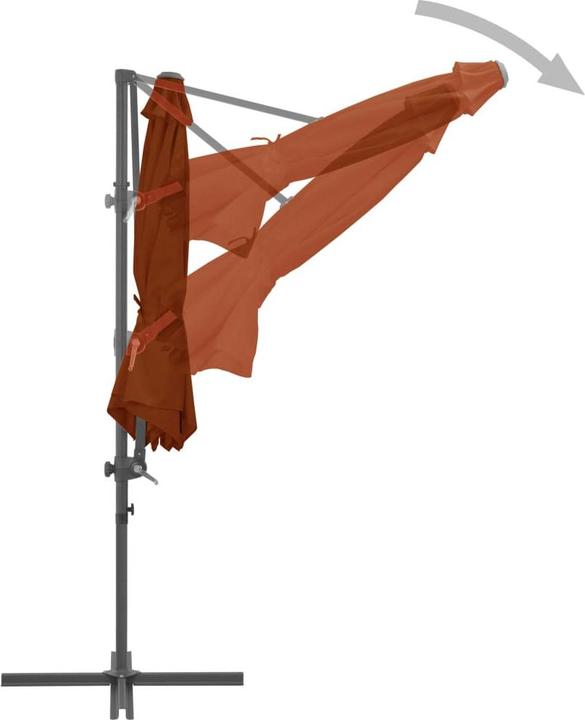 Actual product image vidaXL freischwingender Sonnenschirm (3 m)