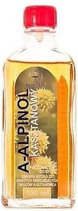 Immagine prodotto Kosmed A-Alpinol Lozione per la cura del castagno 100ml per vene varicose, edemi, crampi e pesantezza (Olio corpo, 100 ml)