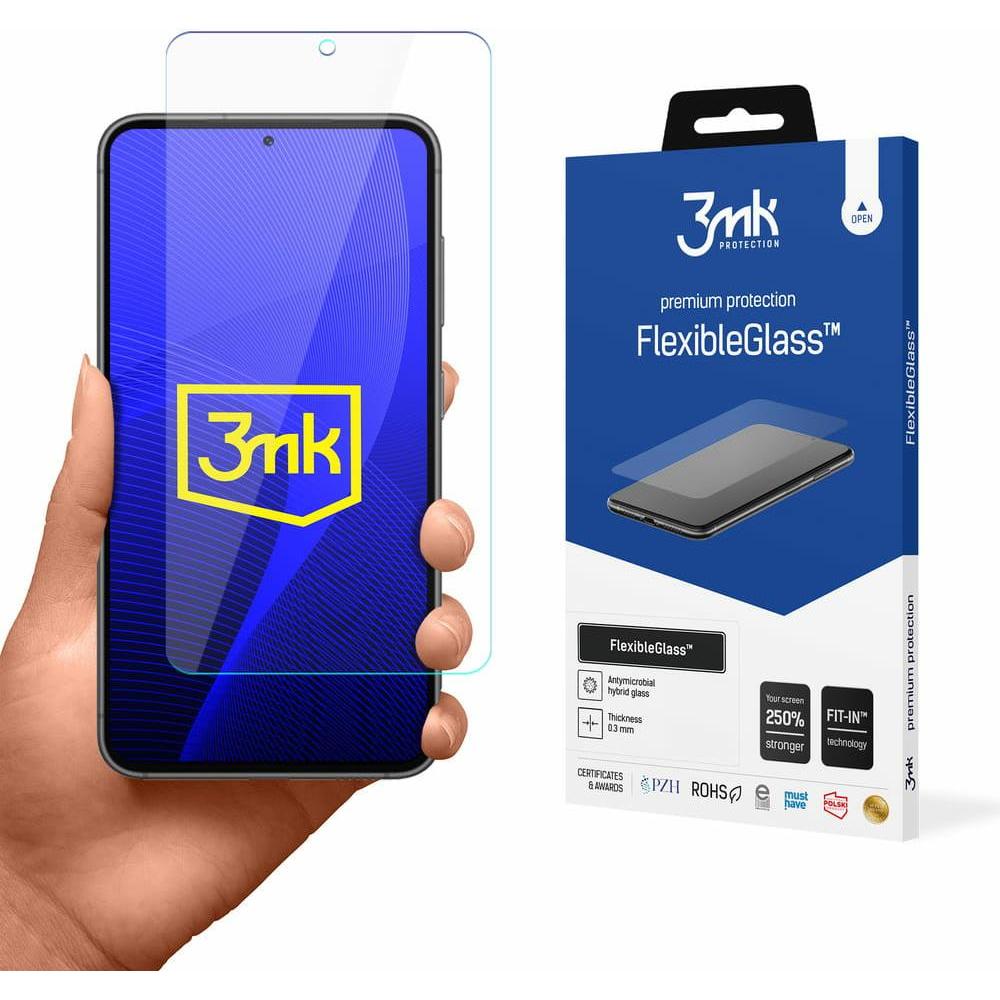 3MK Samsung Galaxy S23+ - FlexibleGlass? (1 Stück, Samsung Galaxy S21), Smartphone Schutzfolie, Transparent