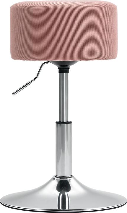 Homcom Barhocker Polyester, Stahl Rosa