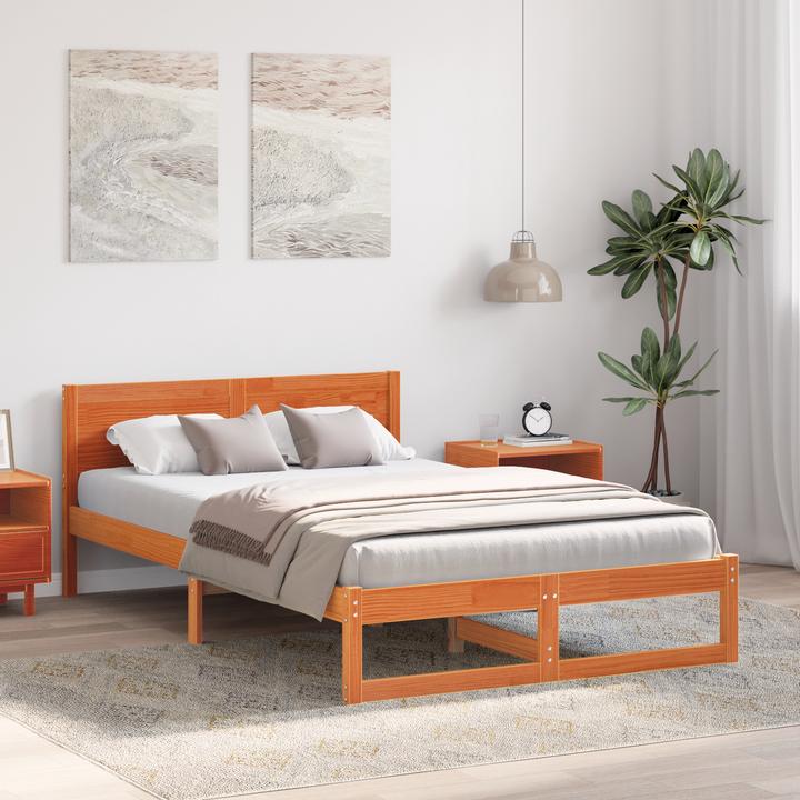 Actual product image vidaXL Moderner Bettrahmen (135 x 190 cm)