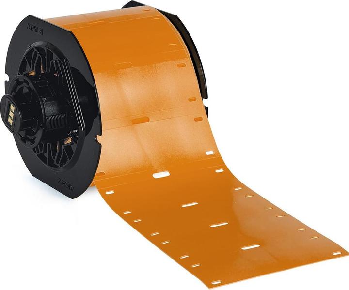 Produktbild Brady B33-75x25-7643-OR, Heatex Schilder, Orange, matt, 75.00 x 25.00 mm, für BBP33, i3300, i5300 (7.50 cm)