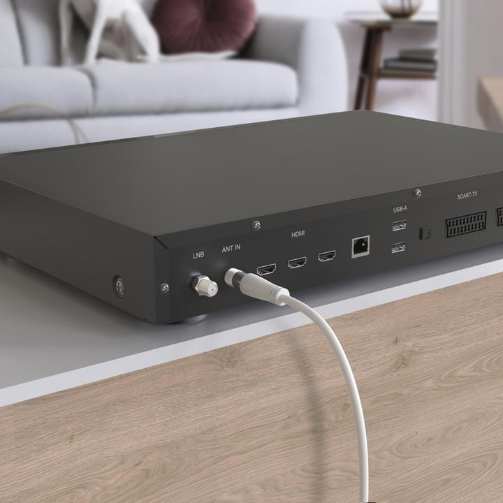 Image du produit Hama Câble d'antenne, fiche coaxiale - prise coaxiale, 1,5 m, 90 dB (90 dB, Câble d'antenne)