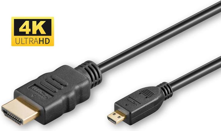 Produktbild MicroConnect micro HDMI (Typ D) — HDMI (Typ A) (2 m, HDMI)