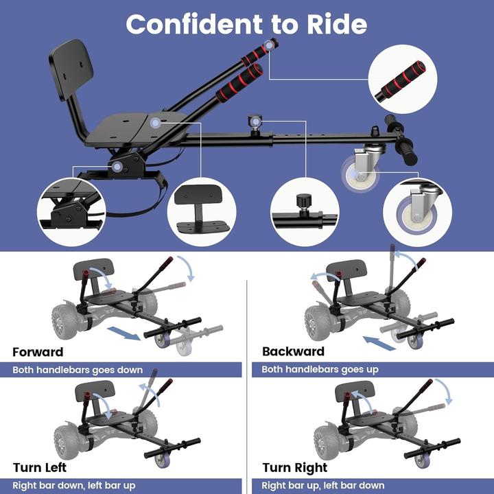 Actual product image Sisigad Hoverboard with Seat Mount