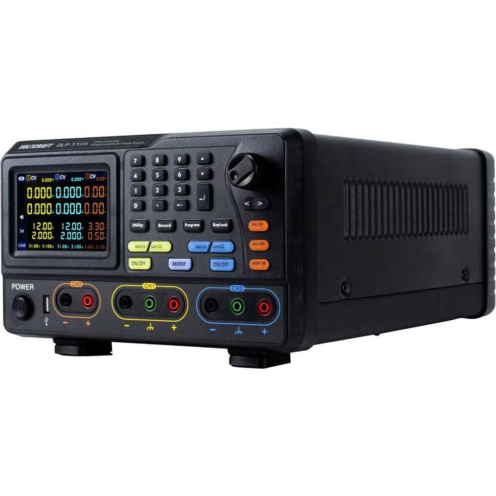 Voltcraft DLP-3306 Labornetzgerät, einstellbar 0 - 30 V 0 - 6 A 378 W RS-232 Sl, Labornetzgerät