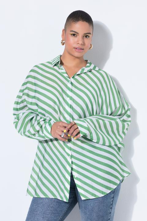 Immagine prodotto Studio Untold Camicia leggermente velata con righe e maniche a pipistrello (60)